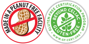 peanut free and gluten free logo