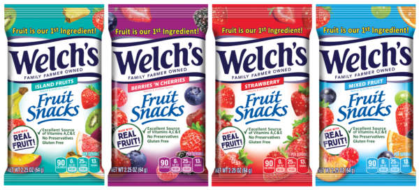 Lineup Welch's Fruit Snacks