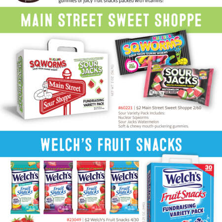 Main Street Sweet Shoppe and Welch's Fruit Snacks Flyer