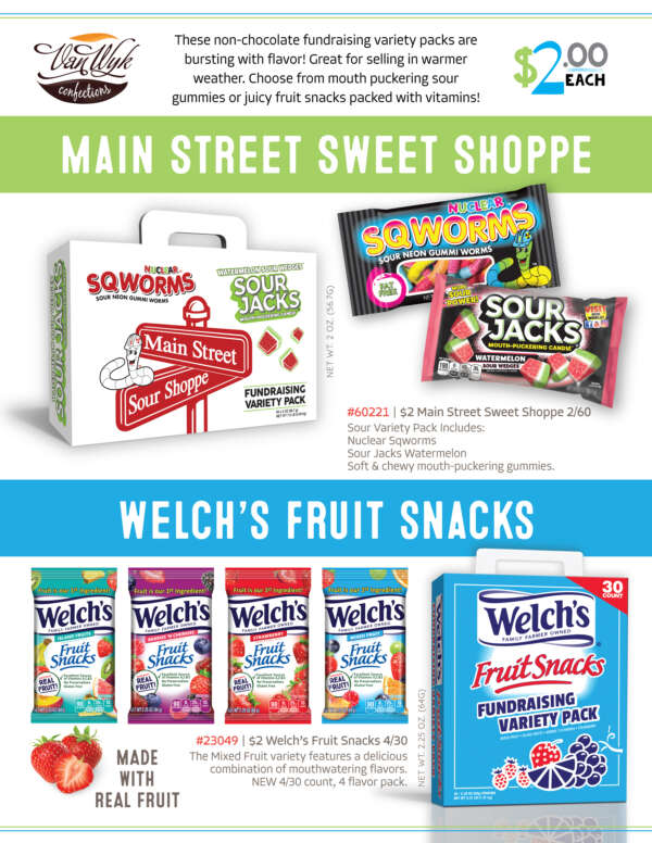 Main Street Sweet Shoppe and Welch's Fruit Snacks Flyer